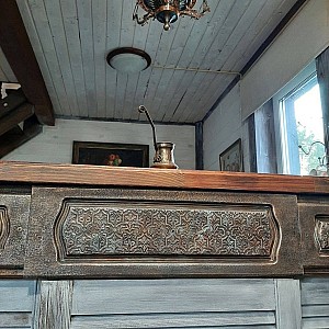 Трафарет - Асатур безшовный - Фотография интерьере 7