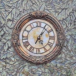 Трафарет - Геральдические листья - Фотография интерьере 2