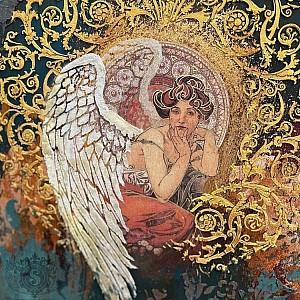 Трафарет - Путь Изобилия рама - Фотография интерьере 7