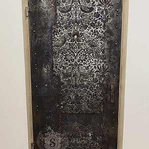 Трафарет - Клубничный воришка овал - Фотография интерьере 12