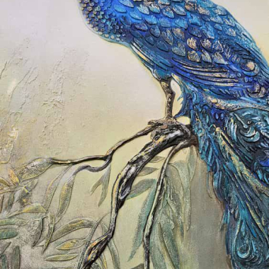 Мастер-класс - Многослойное панно Павлин